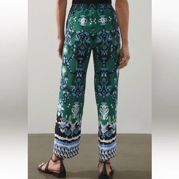 Chicos Ikat Wide Leg Soft Crops - Picture 3 of 13